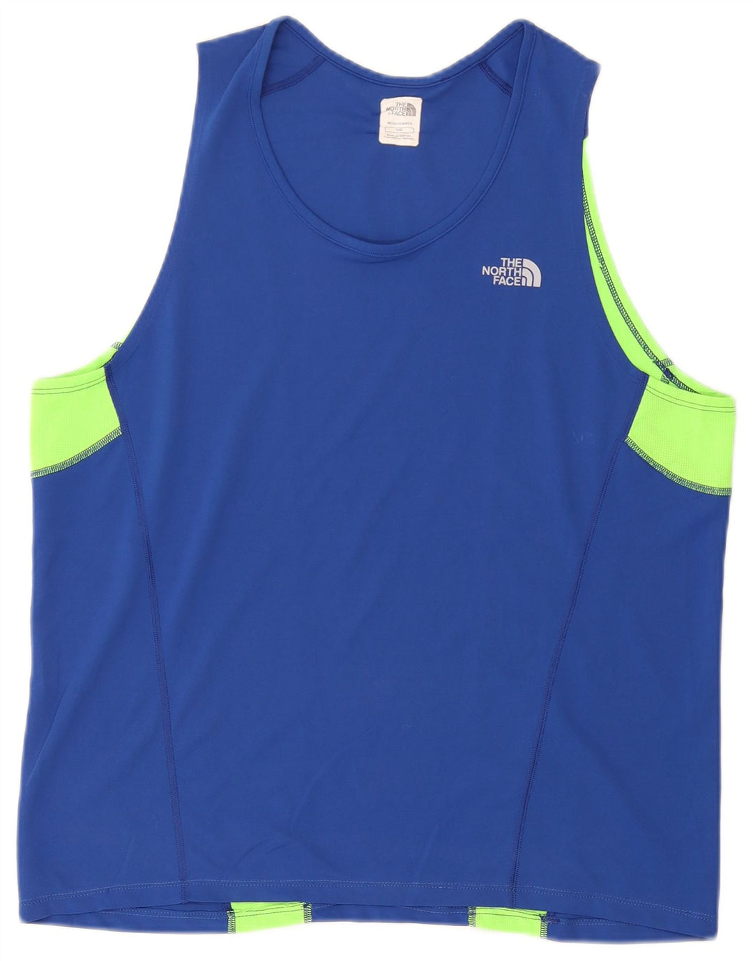 The North Face Hombre Chaleco Top Grande Azul Colorblock Poliéster