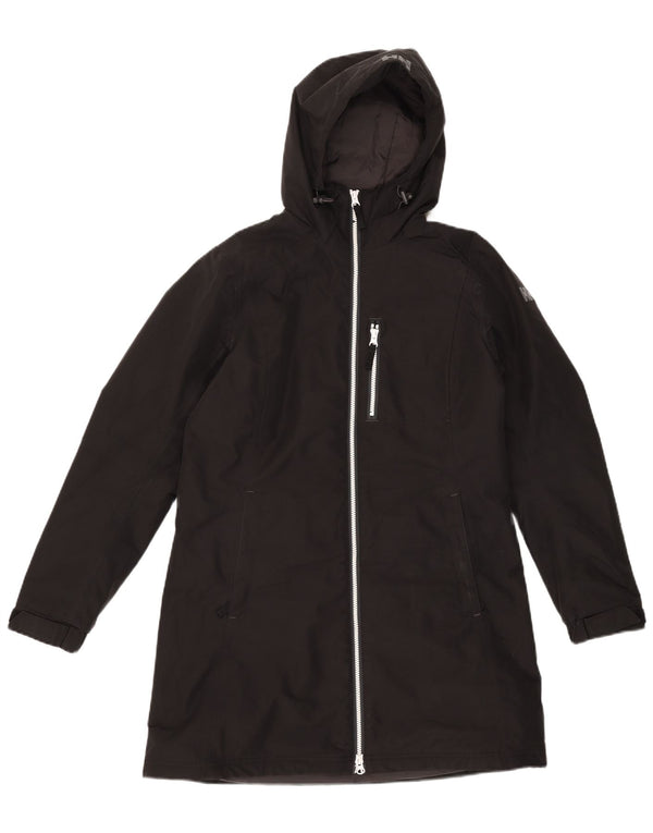 Helly Hansen Abrigo cortavientos con capucha para mujer UK 44 Poliéster negro mediano
