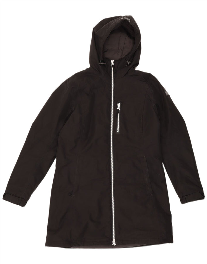 Helly Hansen Abrigo cortavientos con capucha para mujer UK 44 Poliéster negro mediano