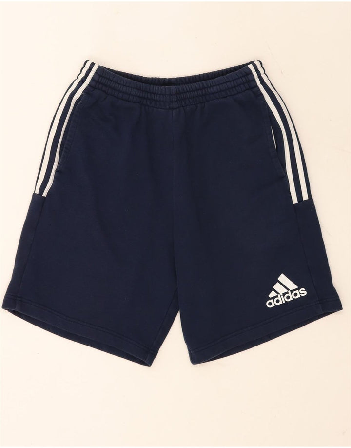 Adidas Hombre Pantalones Cortos Deportivos Medio Azul Marino Algodón