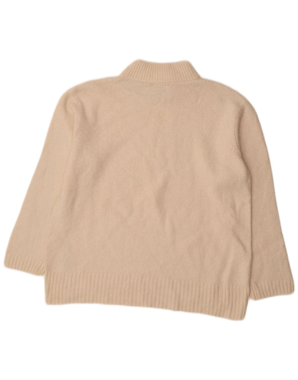 Massimo Dutti Jersey con Cuello Alto para Mujer UK 46 Large Off White