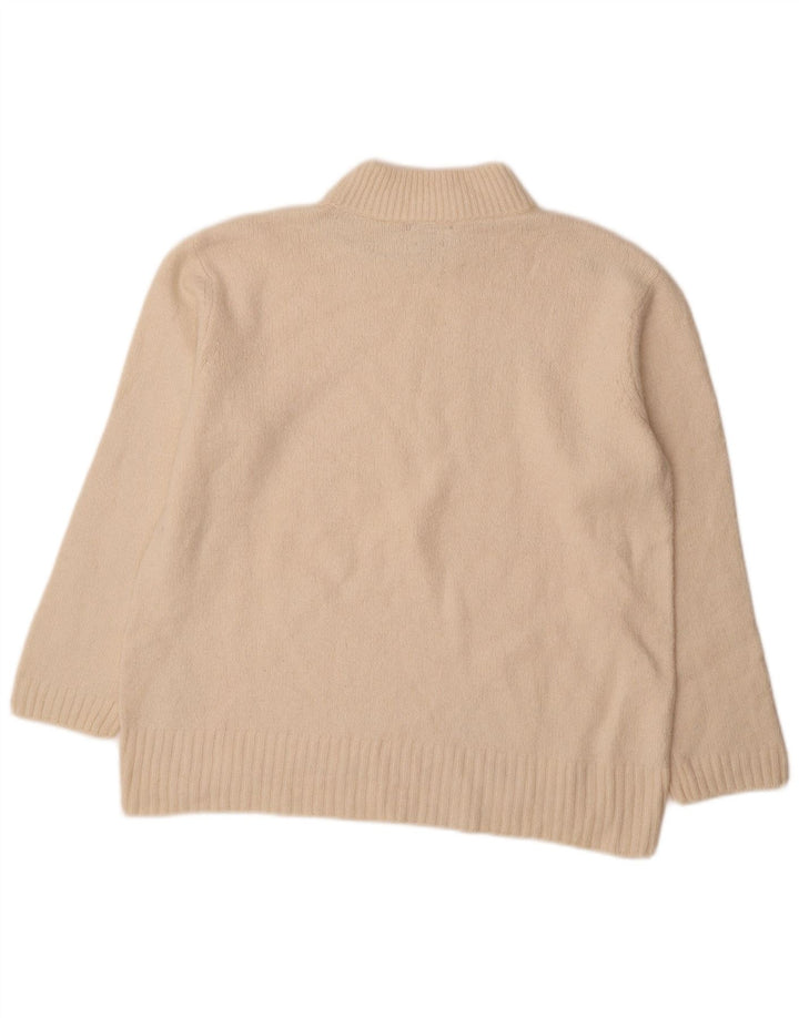 Massimo Dutti Jersey con Cuello Alto para Mujer UK 46 Large Off White