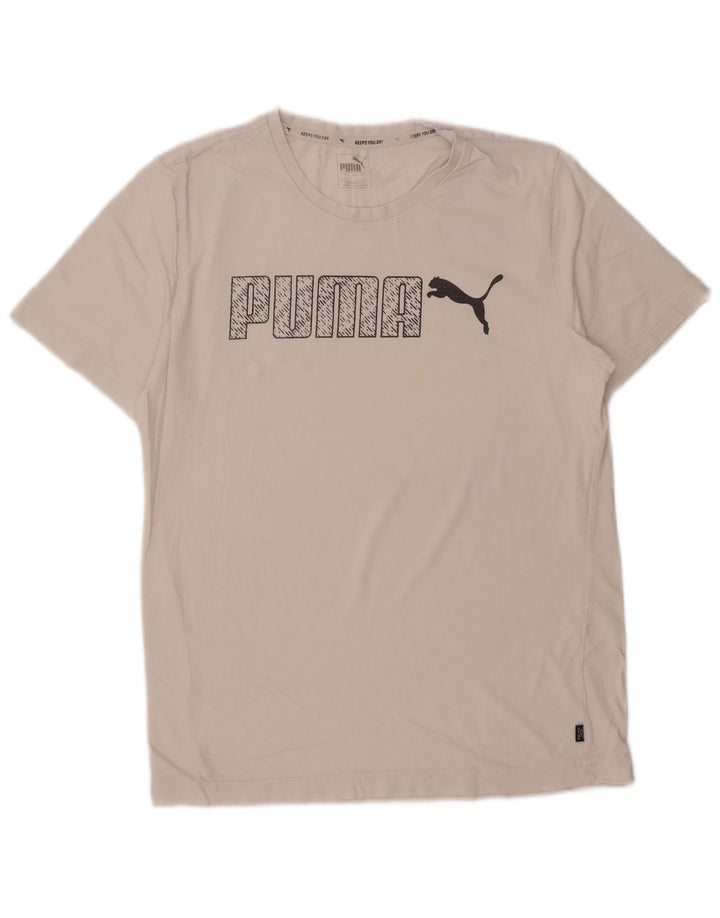 Puma Hombre Camiseta Gráfica Top Medium Blanco