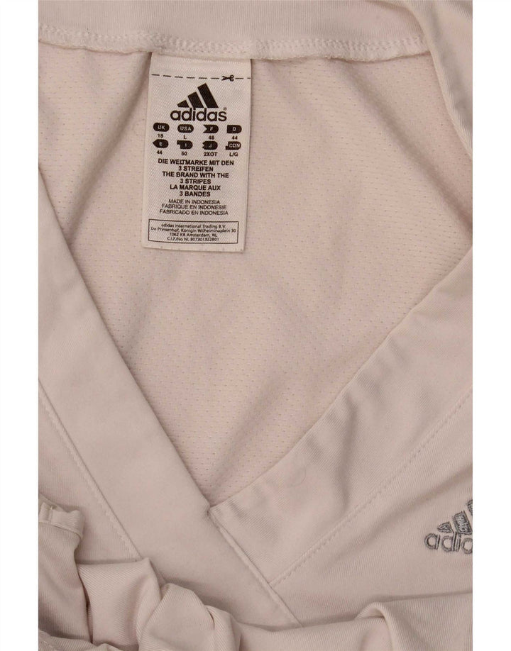 Adidas Mujer Climalite Chaleco Top UK 18 XL Blanco