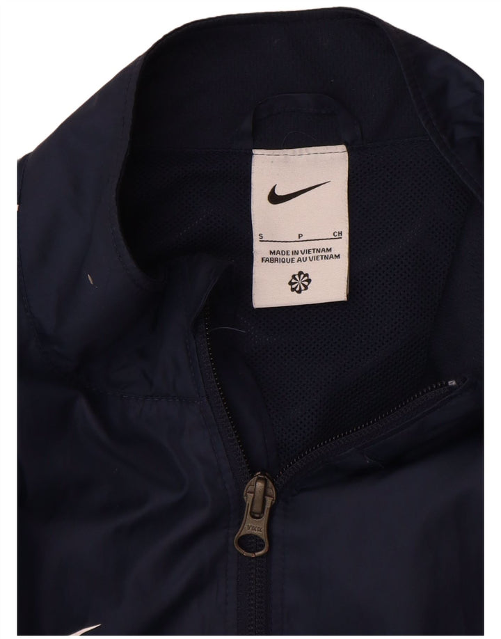 Nike - Chaqueta impermeable para hombre (talla pequeña), color azul marino, poliéster