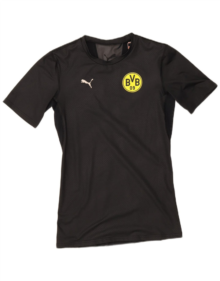 Puma Mens BVB Dortmund Graphic Camiseta Top Mediano Negro