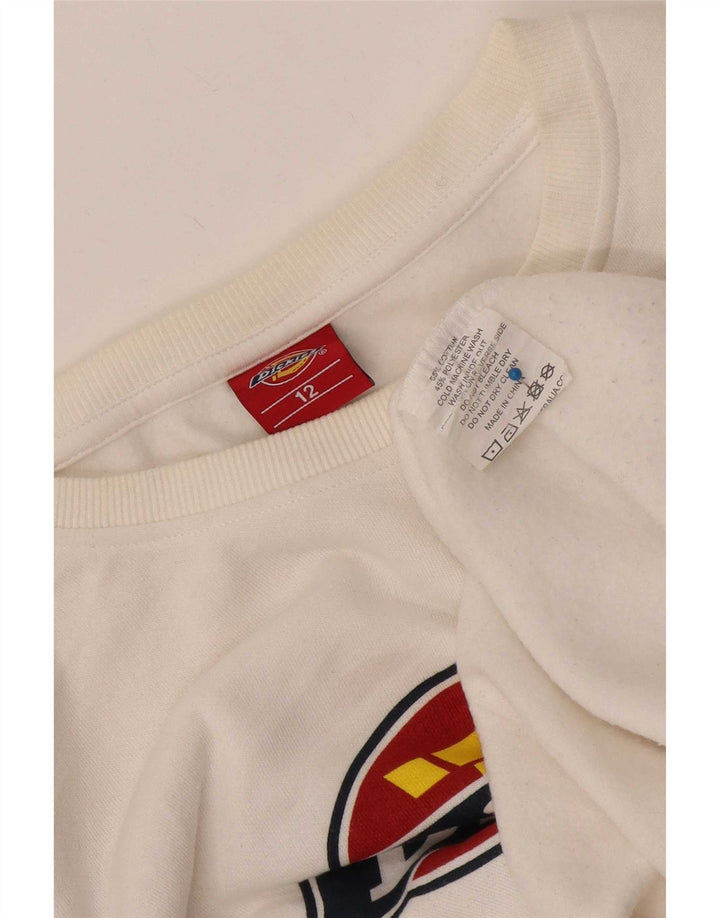 Dickies Sudadera estampada para niños 11-12 años Algodón blanco