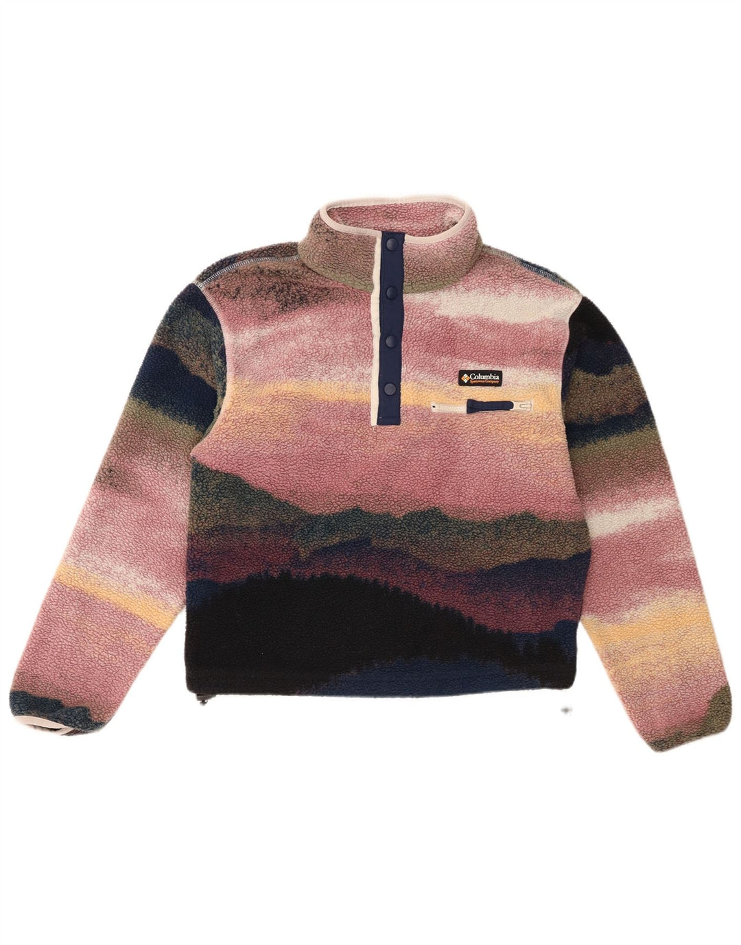 Columbia Jersey de forro polar extragrande para mujer UK 10 Small Multicolor