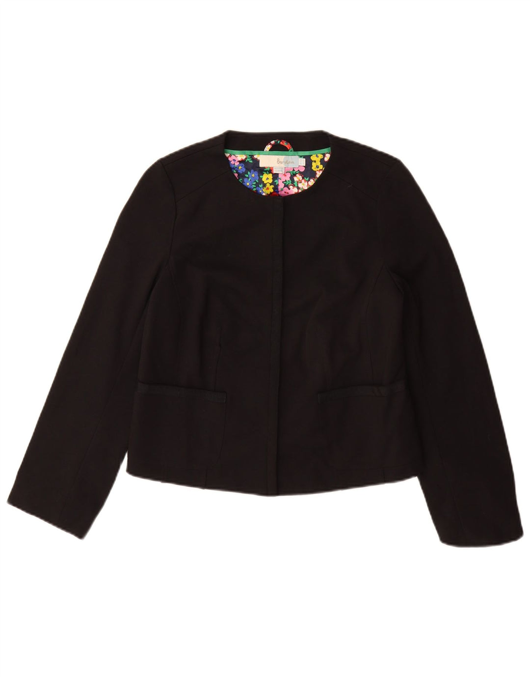 BODEN Chaqueta Blazer para Mujer UK 10 Small Algodón Negro