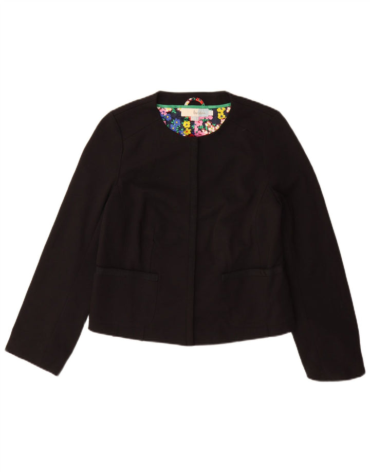 BODEN Chaqueta Blazer para Mujer UK 10 Small Algodón Negro