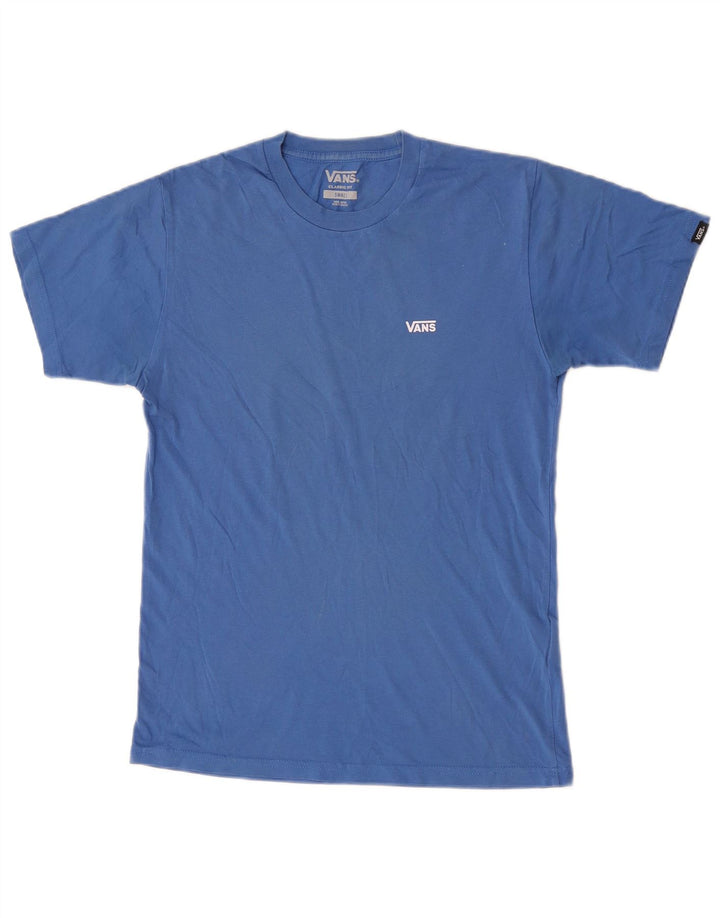 Vans Hombre Classic Fit Camiseta Top Pequeño Algodón Azul