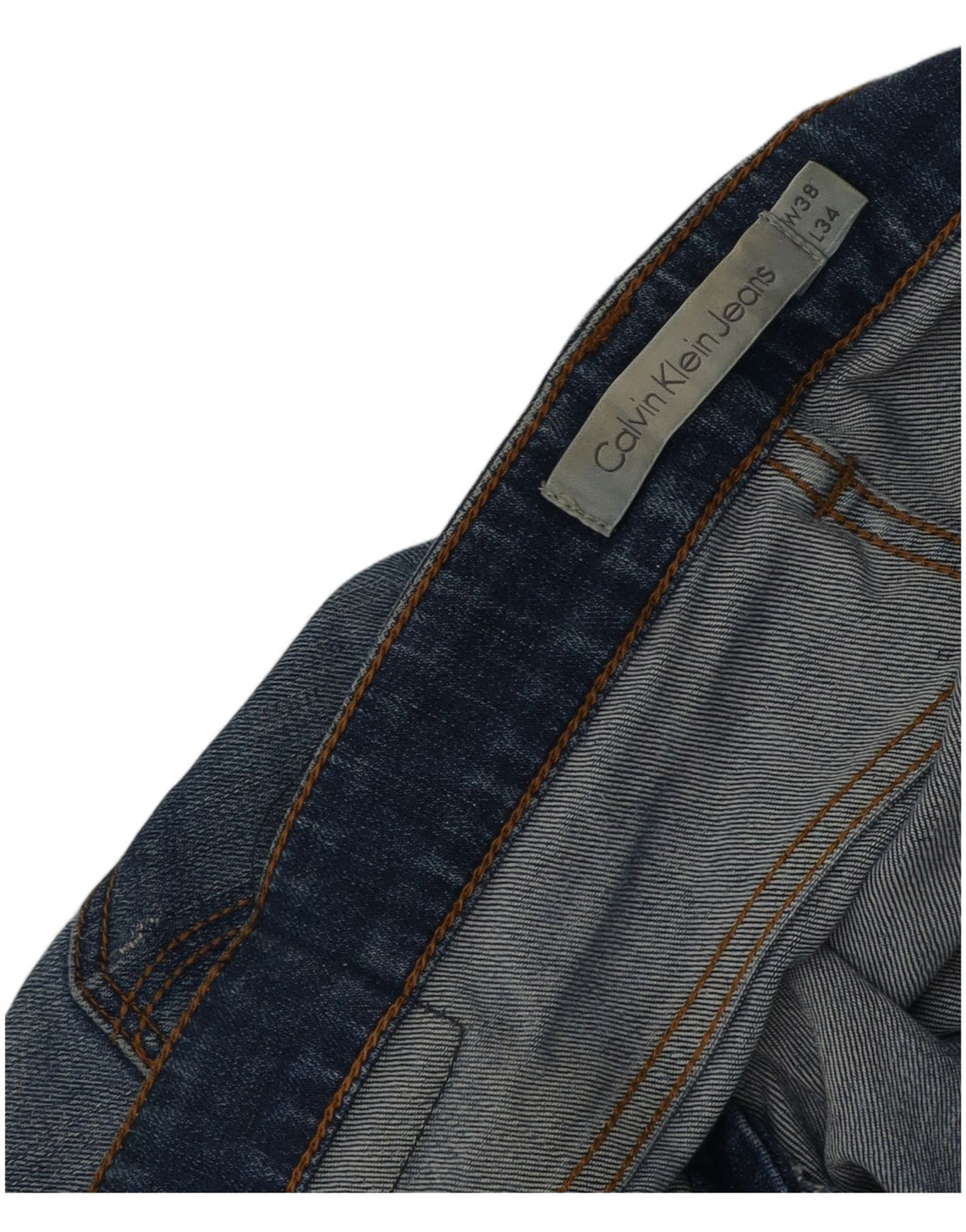 Calvin Klein Jeans ajustados para hombre W38 L34 Algodón azul