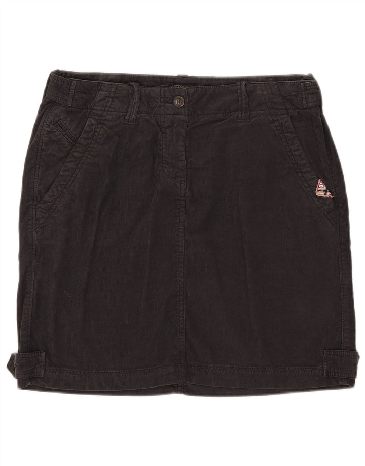 NAPAPIJRI Falda de pana geográfica para mujer IT 44 Mediana W32 Algodón negro