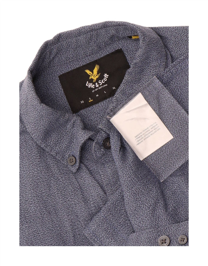 Camisa Lyle & Scott Hombre Pequeña Algodón Azul