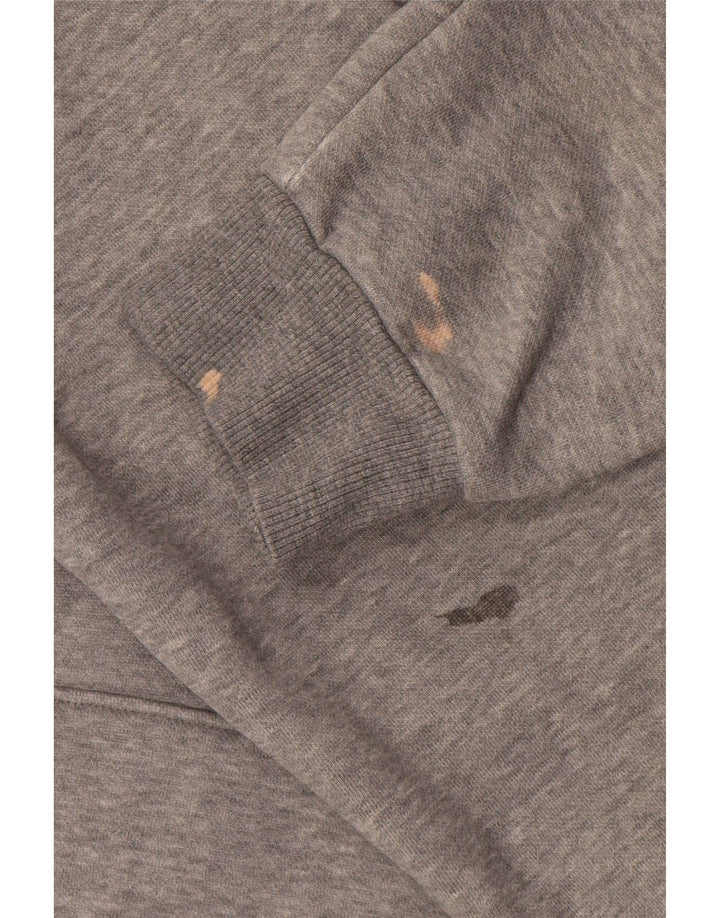 Puma Hombre Graphic Sudadera con capucha Jumper Grande Gris Algodón