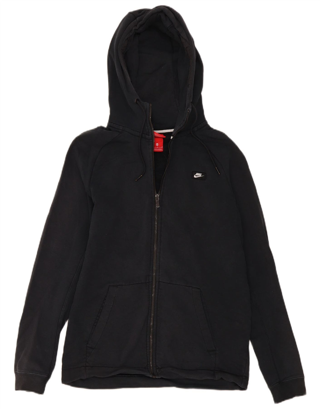 Nike - Sudadera con capucha y cremallera para hombre, color negro mediano