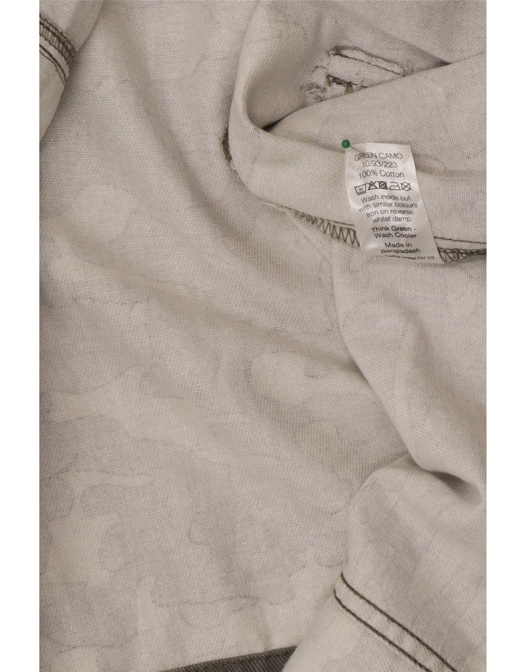 M&Co Chaqueta militar para mujer UK 40 Algodón de camuflaje verde medio