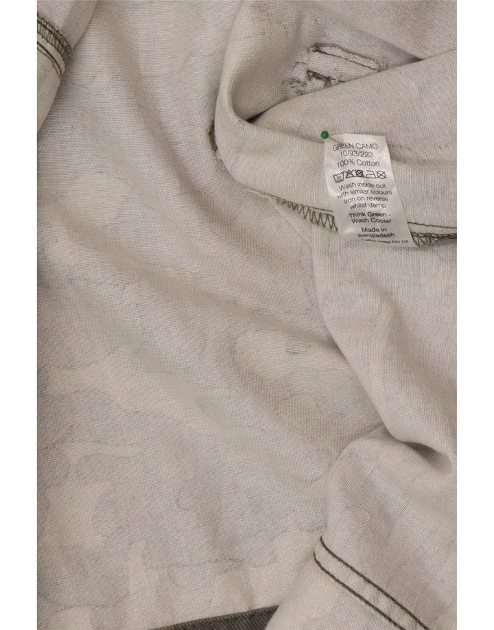 M&Co Chaqueta militar para mujer UK 40 Algodón de camuflaje verde medio