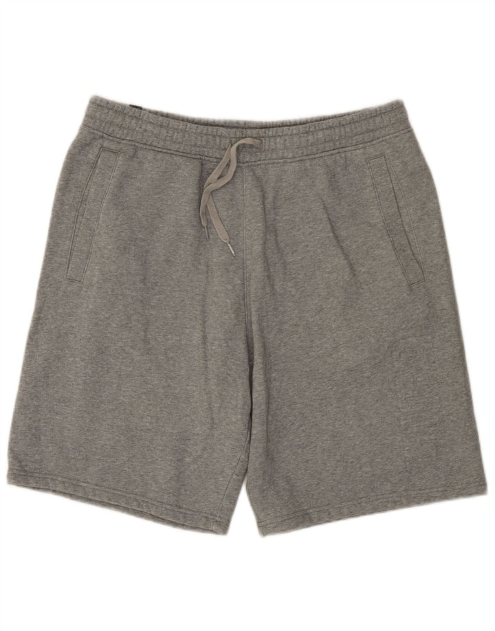 Puma Pantalones cortos deportivos para hombre de algodón gris grande