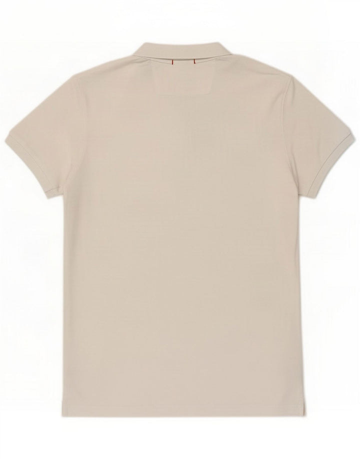 Slam Polo para hombre de algodón blanco grande