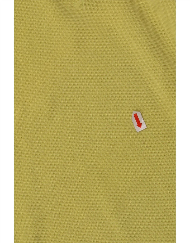 Lacoste Polo de ajuste clásico para hombre talla 7 2XL algodón amarillo