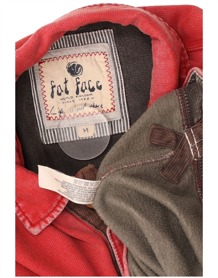 Sudadera con cuello tipo polo para hombre Fat Face Jersey de algodón rojo medio
