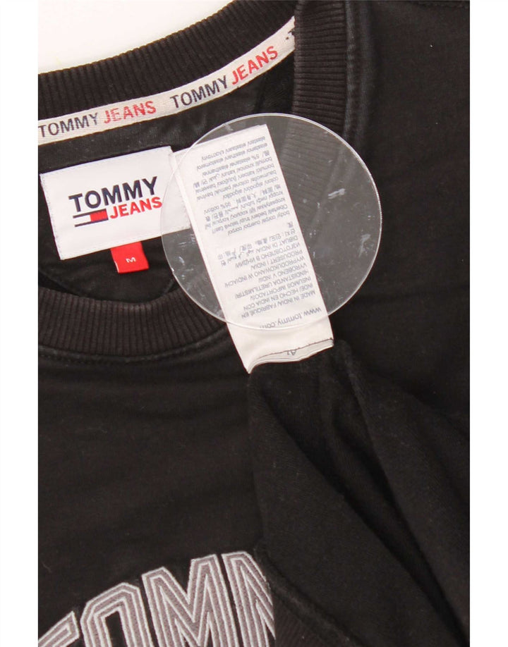 Tommy Hilfiger Hombre Sudadera Gráfica Jumper Medium Negro Algodón
