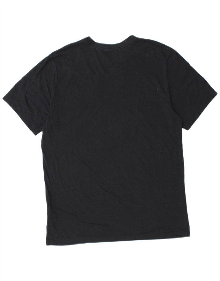 Nike Camiseta con gráfico de corte atlético para hombre, talla mediana, negra