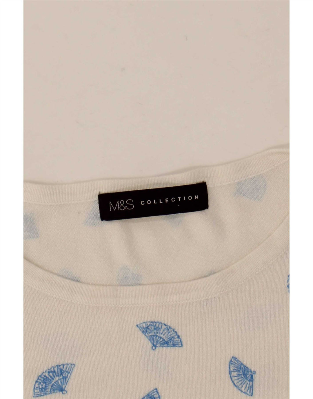 Marks & Spencer Suéter con Cuello Barco y Patrón Abstracto para Mujer UK 42 Medi