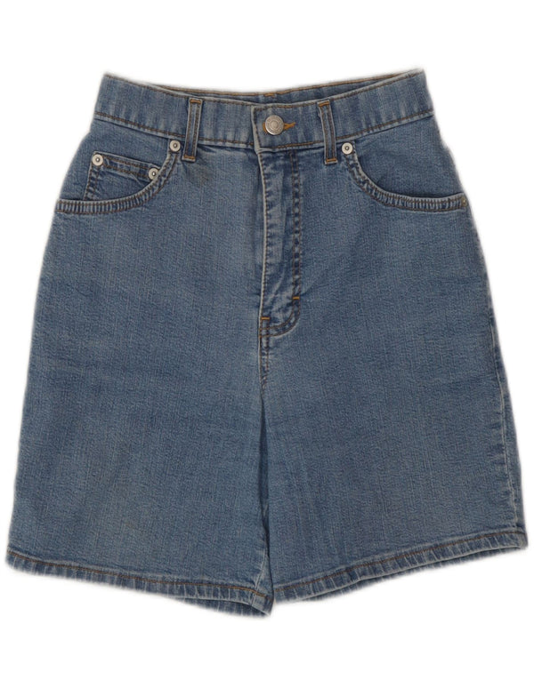 Marks & Spencer Pantalones cortos vaqueros para mujer UK 8 Small W23 Algodón azul