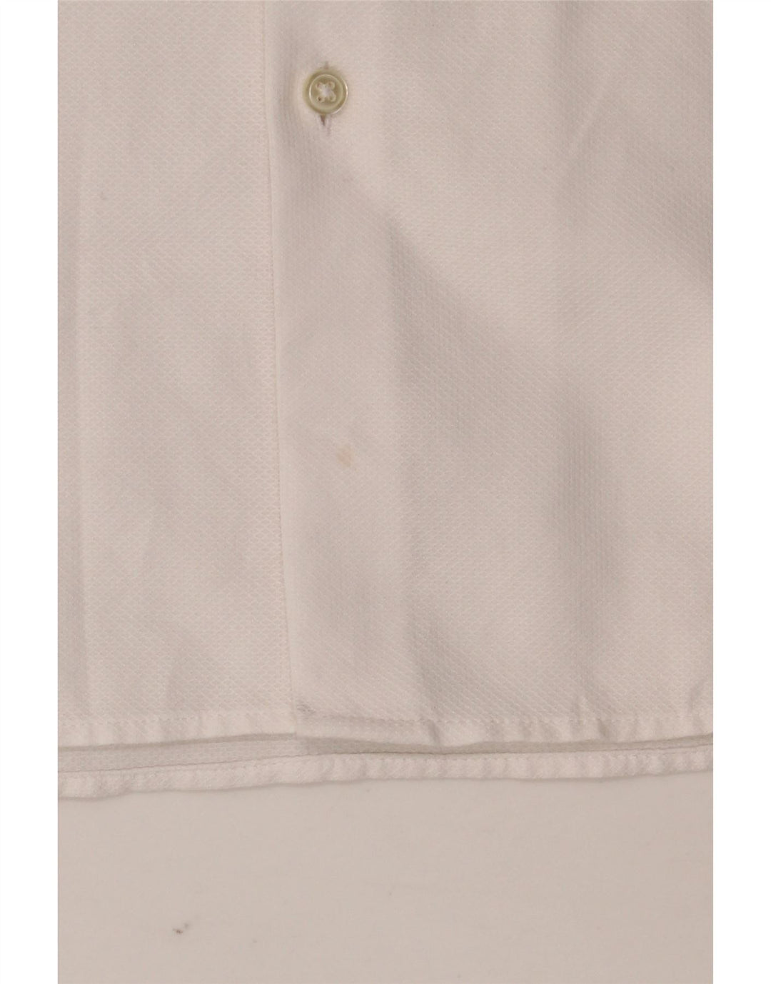 ZARA Hombre Camisa Slim Fit Manga Corta Blanco Mediano