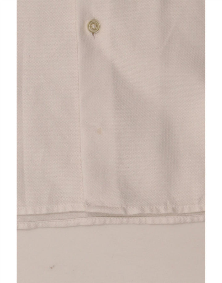 ZARA Hombre Camisa Slim Fit Manga Corta Blanco Mediano