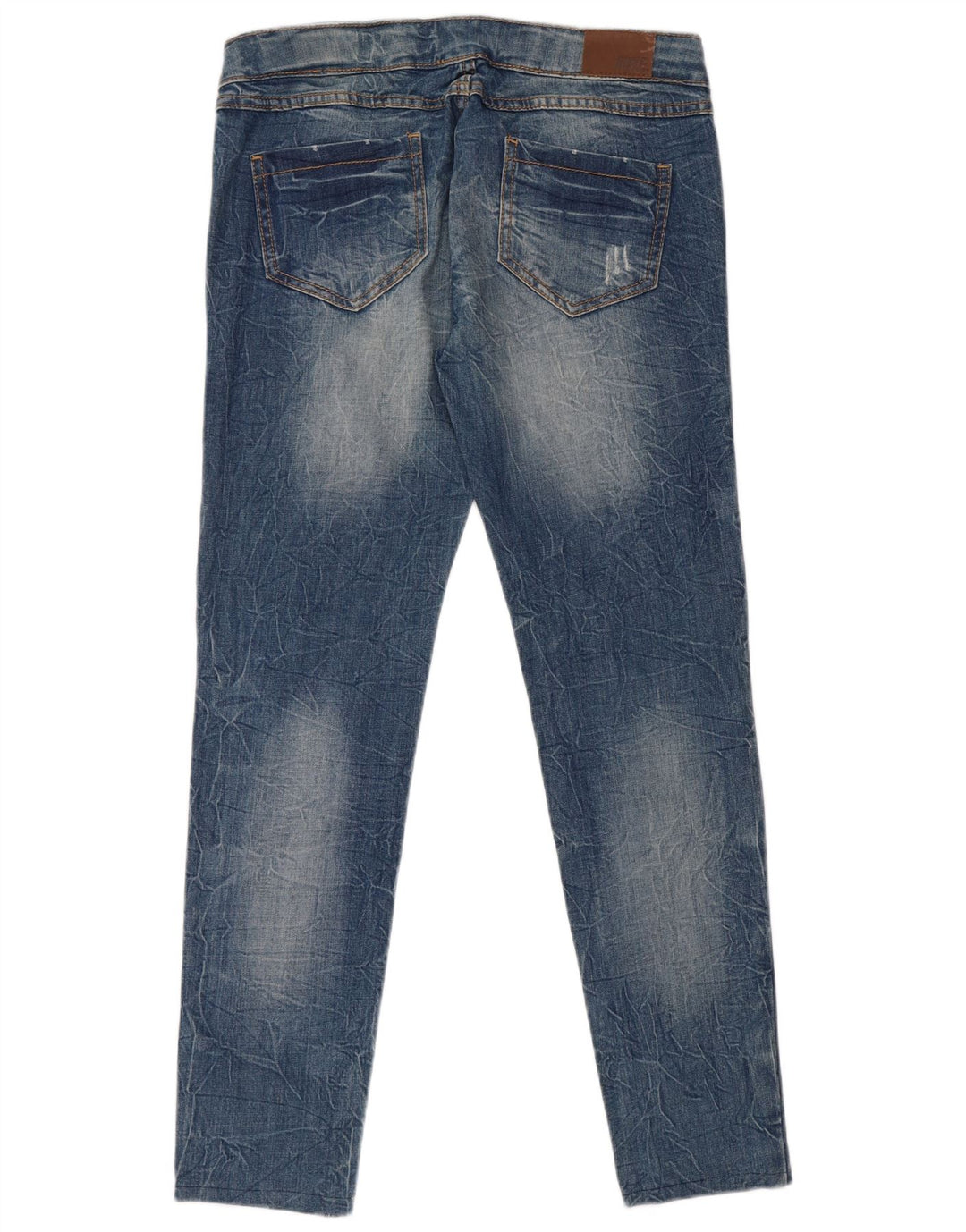 Rifle Jeans ajustados desgastados para mujer IT 44 Medium W34 L30 Algodón azul