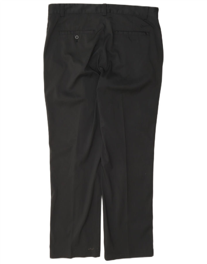 Pantalón chino recto de golf para hombre Nike W32 L30 Poliéster negro