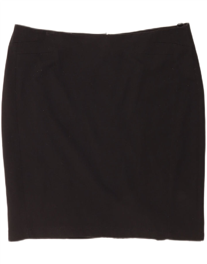 Falda lápiz para mujer Marks & Spencer UK 20 2XL W38 Poliéster negro
