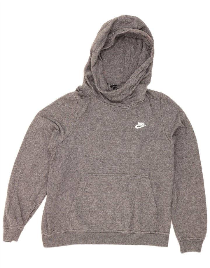 Nike - Sudadera con capucha para mujer, talla 40, algodón gris medio