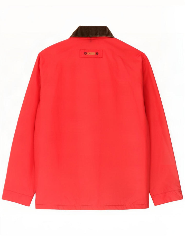 K-Way Chaqueta utilitaria para hombre ES 38 Mediano Rojo Colorblock Poliamida