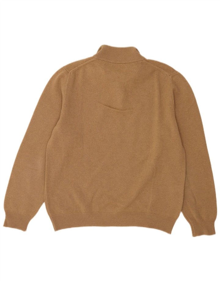 Henry Cottons Jersey con cuello y botones para hombre de lana beige medio