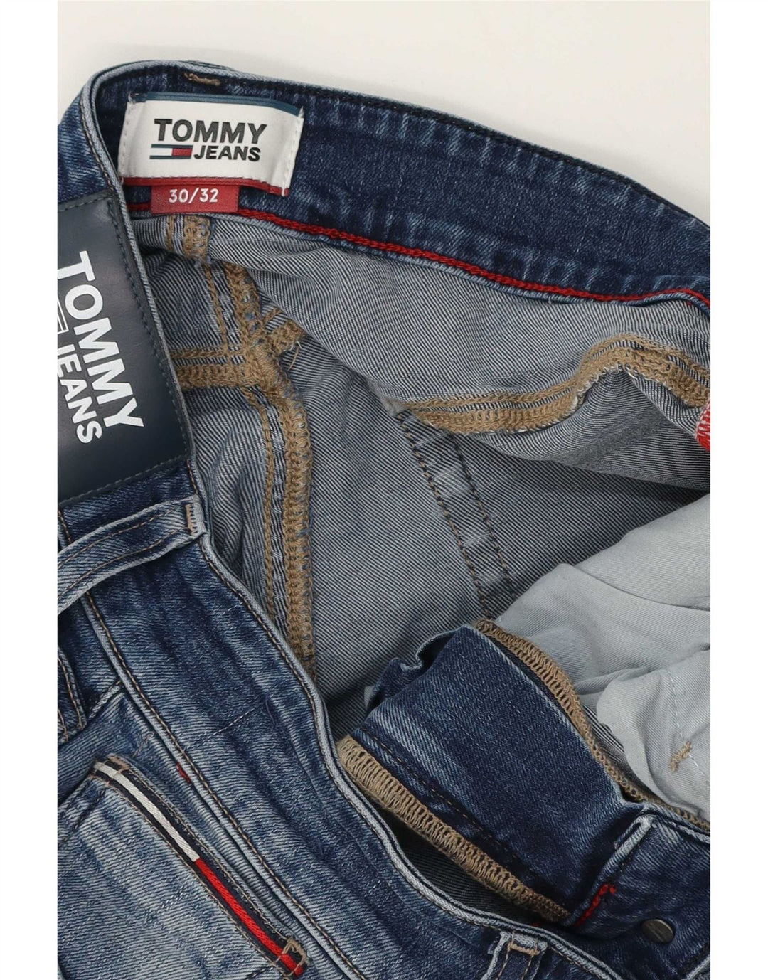 Tommy Hilfiger Vaqueros Slim para Hombre W30 L28 Algodón Azul