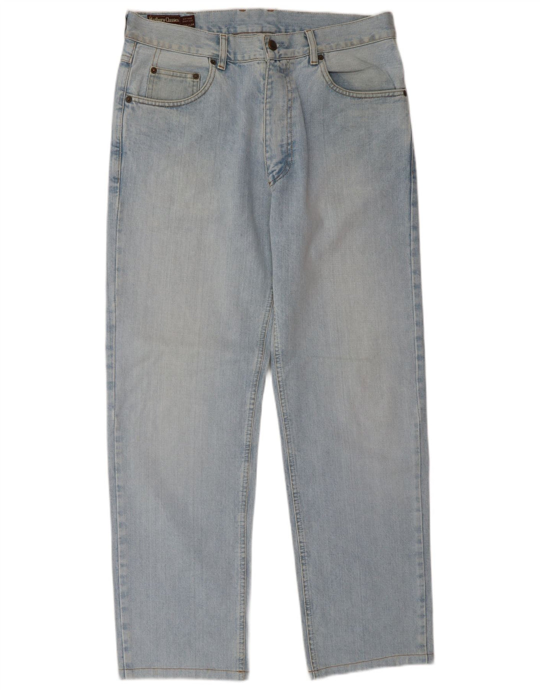 Marlboro Classics Vaqueros rectos para hombre W33 L34 Algodón azul