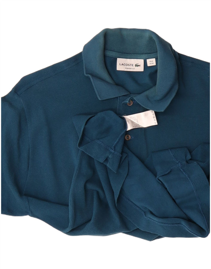Polo Lacoste Hombre Classic Fit Algodón Azul Medio