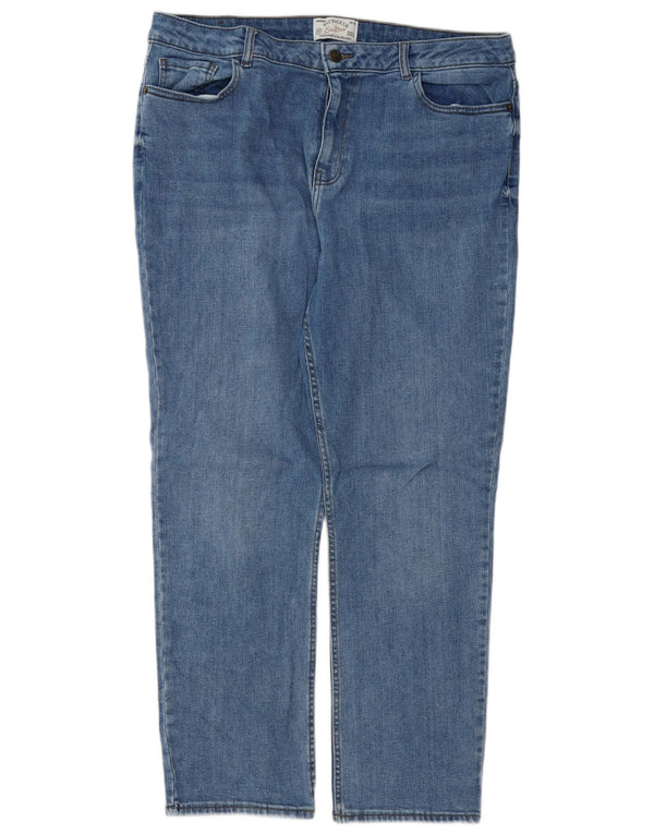 FAT FACE Vaqueros rectos Chesham Girlfriend para mujer UK 40 Large W36 L28 Azul