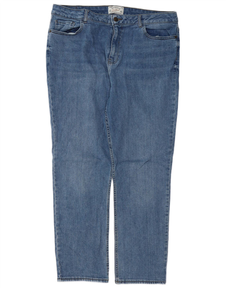 FAT FACE Vaqueros rectos Chesham Girlfriend para mujer UK 40 Large W36 L28 Azul