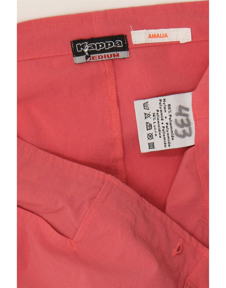 KAPPA Womens Capri Tracksuit Trousers UK 12 Medium  Pink Polyamide Vintage Kappa and Second-Hand Kappa from Messina Hembry 