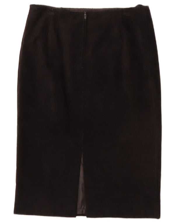 Vintage mujer lápiz falda W28 medio negro