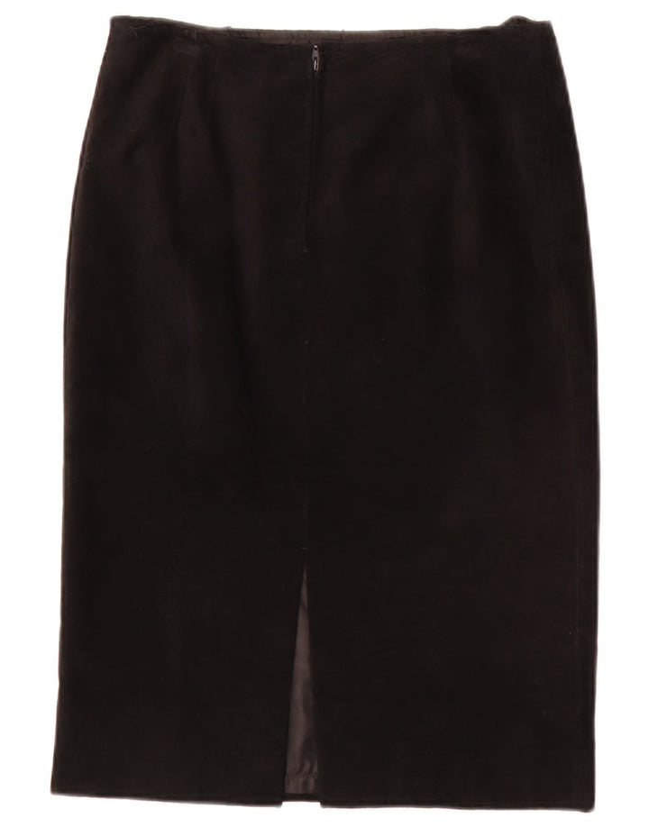 Vintage mujer lápiz falda W28 medio negro