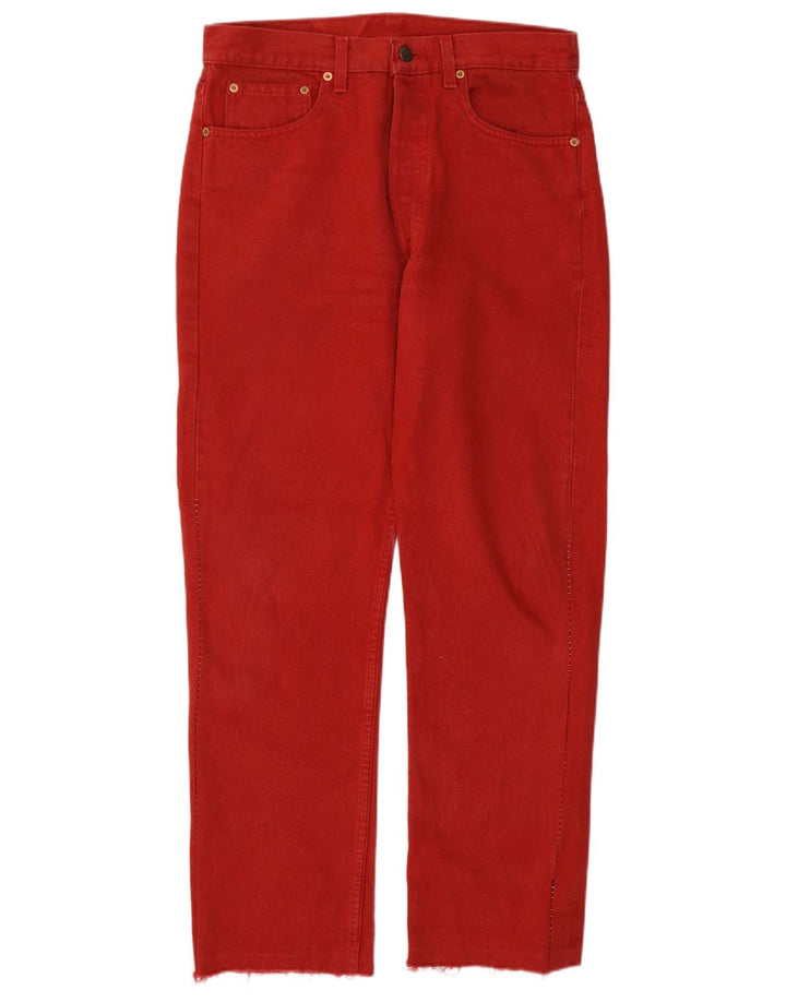 Levi's Jeans rectos 501 para hombre W32 L28 Algodón rojo