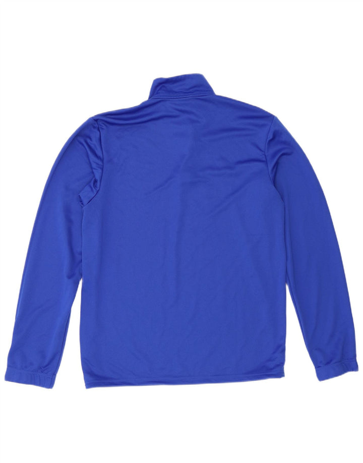 Adidas Hombre Aeroready Zip Neck Jersey Chándal Top Azul Medio Poliéster
