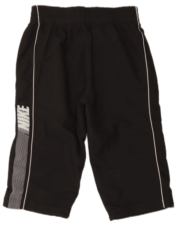 Nike Bermudas gráficas para hombre, pantalones cortos deportivos pequeños de poliéster negro