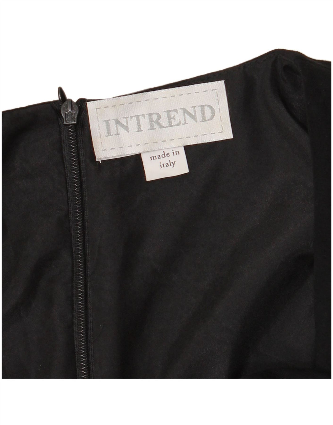 Max Mara Vestido acampanado de manga larga Intrend para mujer UK 42 Medium Black Spotted